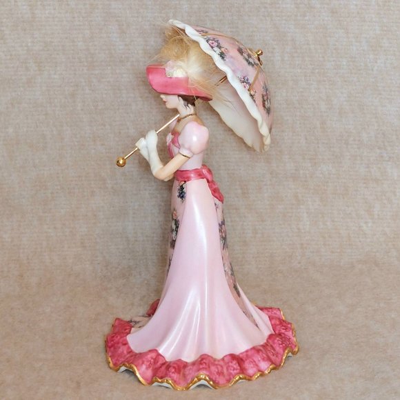 Bradford Editions Lena Liu "Stroll In The Park" Vintage Collectible Statue Bell - Picture 9 of 13